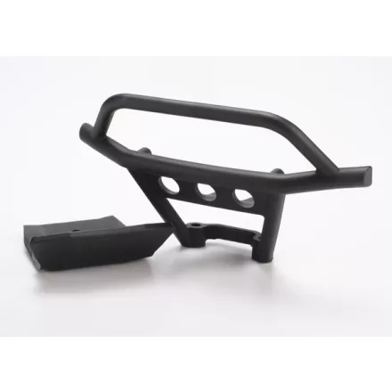 Traxxas Bumper, front/ skidplate, front (black)