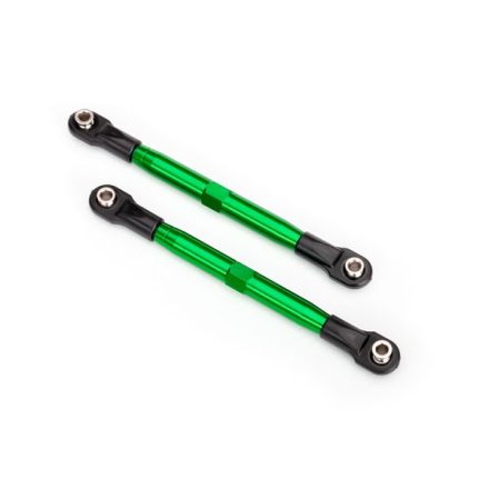 Traxxas Toe links (TUBES green-anodized, 7075-T6 aluminum, stronger than titanium) (87mm) (2)/ rod ends (4)/ aluminum wrench (1)