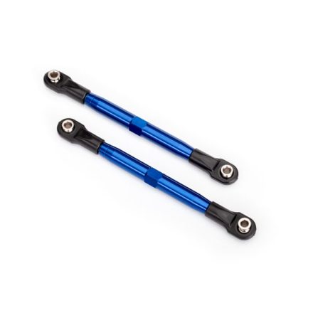 Traxxas Toe links (TUBES blue-anodized, 7075-T6 aluminum, stronger than titanium) (87mm) (2)/ rod ends (4)/ aluminum wrench (1)