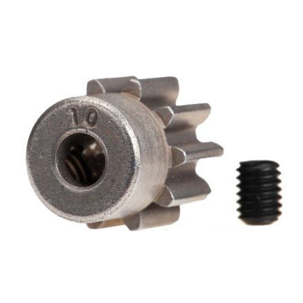 Traxxas  Gear, 10-T pinion (32-p) (steel)/ set screw