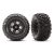 Traxxas Tires & wheels, assembled, glued (black 2.8" wheels, Sledgehammer tires, foam inserts) (2) (TSM® rated)