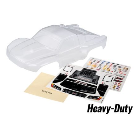 Traxxas Body, Slash 4X4, heavy duty (clear, untrimmed, requires painting)/ window masks/ decal sheet