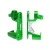 Traxxas Caster blocks (c-hubs), 6061-T6 aluminum (green-anodized), left & right