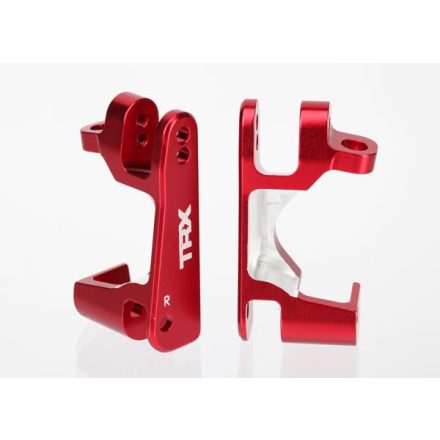 Traxxas Caster blocks (c-hubs), 6061-T6 aluminum (red-anodized), left & right