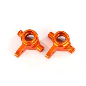   Traxxas Steering blocks, 6061-T6 aluminum (orange-anodized), left & right