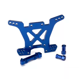 Traxxas Shock tower, rear, 7075-T6 aluminum (blue-anodized)