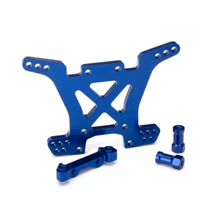Traxxas Shock tower, rear, 7075-T6 aluminum (blue-anodized)