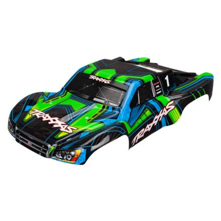 Traxxas Body, Slash 4X4, green and blue (painted, decals applied)