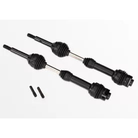   Traxxas Driveshafts, rear, steel-spline constant-velocity (complete assembly) (2)