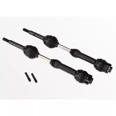 Traxxas Driveshafts, rear, steel-spline constant-velocity (complete assembly) (2)