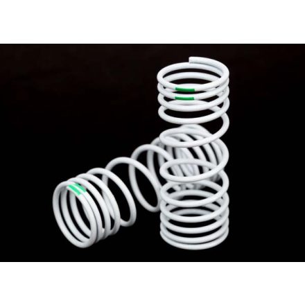 Traxxas Springs, front (progressive, -10% rate, green) (2)