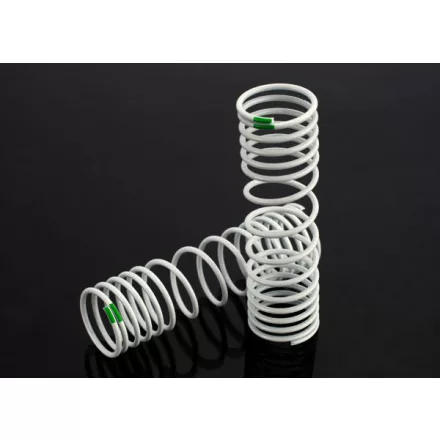 Traxxas Springs, rear (progressive, -10% rate, green) (2)