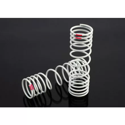 Traxxas Springs, rear (progressive, +10% rate, pink) (2)