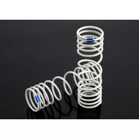 Traxxas  Springs, rear (progressive, +20% rate, blue) (2)
