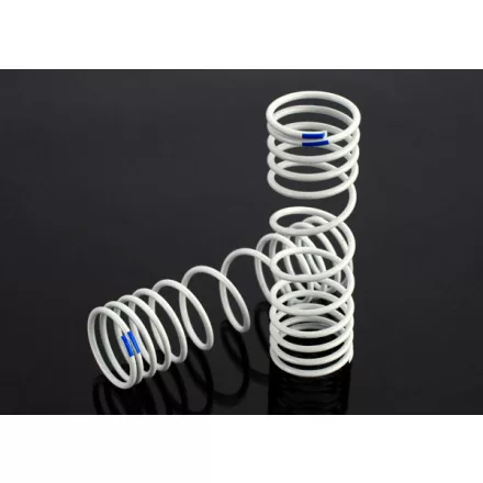 Traxxas  Springs, rear (progressive, +20% rate, blue) (2)