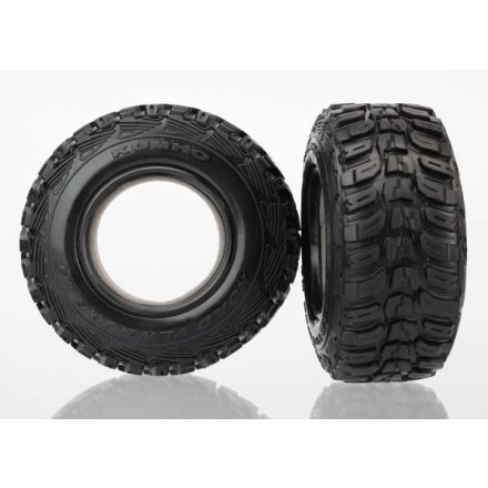 Traxxas Tires, Kumho (dual profile 4.3x1.7- 2.2/3.0") (2)/ foam inserts (2)