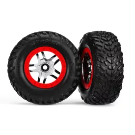 Traxxas  Tires & wheels, assembled, glued