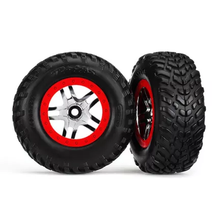 Traxxas  Tires & wheels, assembled, glued
