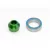 Traxxas Bearing adapter, 6061-T6 aluminum (green-anodized) (1)/ 10x15x4mm ball bearing (black rubber sealed) (1) (for slipper shaft)