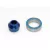 Traxxas Bearing adapter, 6160-T6 aluminum (blue-anodized) (1)/10x15x4mm ball bearing (blue rubber sealed) (1) (for slipper shaft)