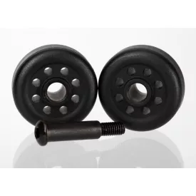 Traxxas  Wheels (2)/ axle (1) (for wheelie bar, #6978)