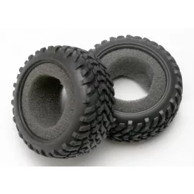   Traxxas Tires, off-road racing, SCT dual profile (1 each, right & left)/ foam inserts (2)