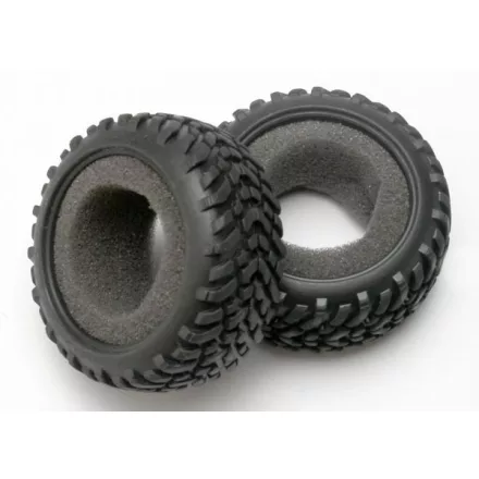Traxxas Tires, off-road racing, SCT dual profile (1 each, right & left)/ foam inserts (2)