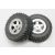 Traxxas  Tires and wheels, assembled, glued (SCT satin chrome wheels, SCT off-road racing tires, foam inserts) (1 each, right & left)