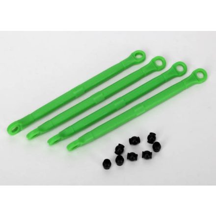 Traxxas  Toe link, front & rear (molded composite) (green) (4)/ hollow balls (8)