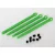 Traxxas  Toe link, front & rear (molded composite) (green) (4)/ hollow balls (8)