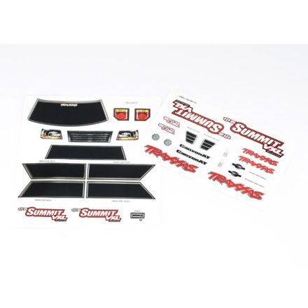 Traxxas  Decal sheets, 1/16th Summit VXL