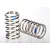 Traxxas Spring, shock (nickel finish) (GTR) (2.925 rate, blue) (1 pair)