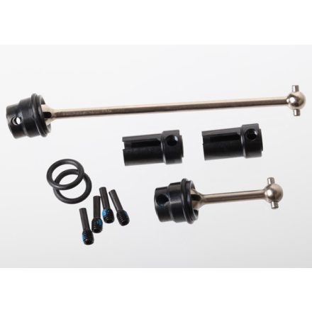 Traxxas Driveshafts, center (steel constant-velocity) front (1), rear (1) (fully assembled)