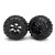 Traxxas Tires and wheels, assembled, glued (Geode black, beadlock style wheels, Canyon AT tires, foam inserts) (1 left, 1 right)