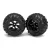 Traxxas Tires and wheels, assembled, glued (Geode black, beadlock style wheels, Canyon AT tires, foam inserts) (1 left, 1 right)