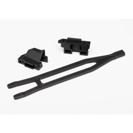 Traxxas Battery hold-down (1)/ hold-down retainer, front & rear (1 each)