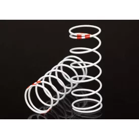   Traxxas Spring, shock, white (GTR long) (0.623 rate orange) (1 pair)