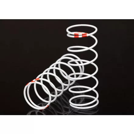 Traxxas Spring, shock, white (GTR long) (0.623 rate orange) (1 pair)