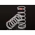 Traxxas Spring, shock, white (GTR long) (0.623 rate orange) (1 pair)
