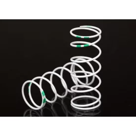   Traxxas Spring, shock, white (GTR long) (0.653 rate green) (1 pair)