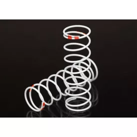   Traxxas Spring, shock, white (GTR xx-long) (0.711 rate orange) (1 pair)