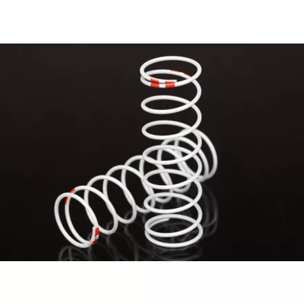 Traxxas Spring, shock, white (GTR xx-long) (0.711 rate orange) (1 pair)