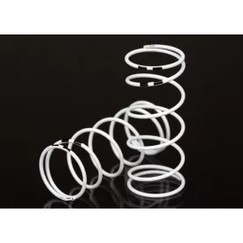   Traxxas Spring, shock, white (GTR long) (0.767 rate black) (1 pair)