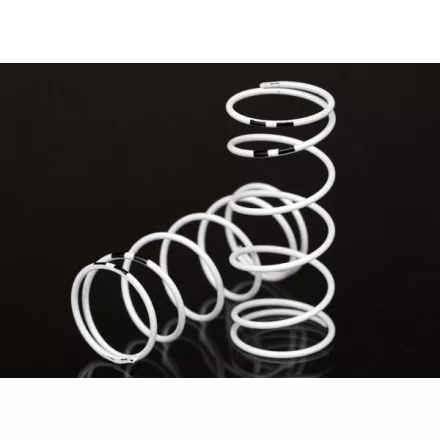 Traxxas Spring, shock, white (GTR long) (0.767 rate black) (1 pair)