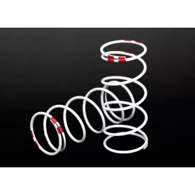   Traxxas  Spring, shock, white (GTR long) (0.810 rate pink) (1 pair)