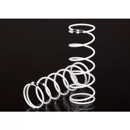 Traxxas Spring, shock, white (GTR xx-long) (0.874 rate black) (1 pair)