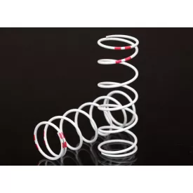   Traxxas Spring, shock, white (GTR xx-long) (0.884 rate pink) (1 pair)