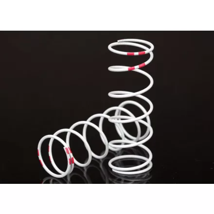 Traxxas Spring, shock, white (GTR xx-long) (0.884 rate pink) (1 pair)