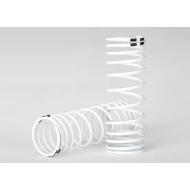 Traxxas Springs, front (white) (progressive rate) (2)