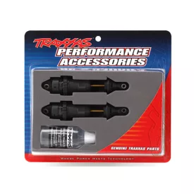   Traxxas Shocks, GTR long hard-anodized, PTFE-coated bodies with TiN shafts (assembled) (2) (without springs)